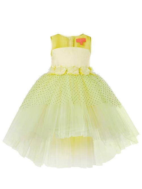 yellow net frock - 19169129 - Very Small Image - 1