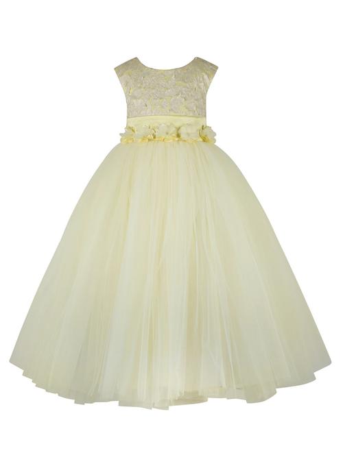 yellow net frock - 19169273 - Very Small Image - 1