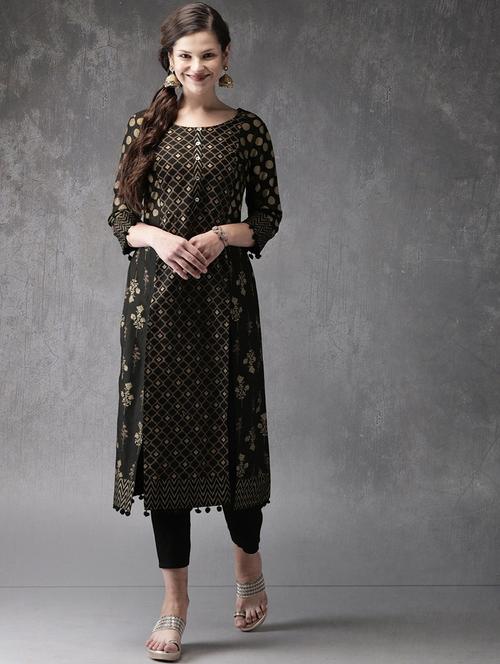 printed kurta pant set - 19169544 - Very Small Image - 1