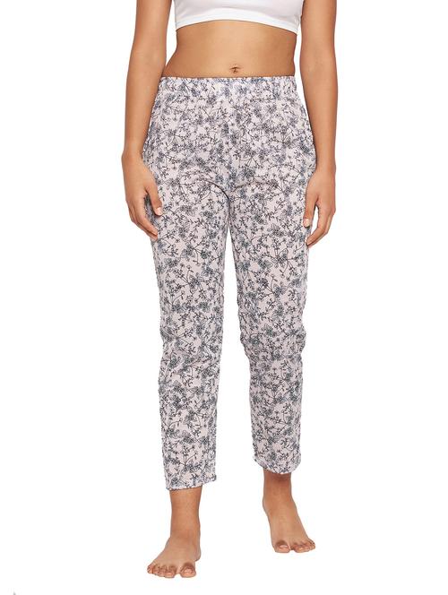 white printed ankle length pyjama - 19169642 - Very Small Image - 1