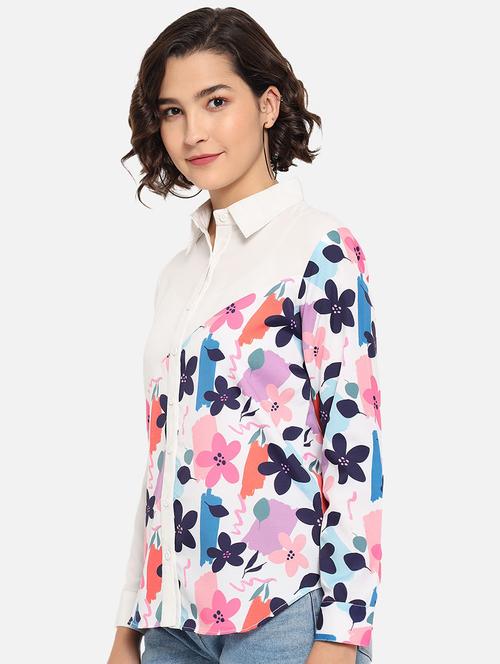 long sleeved floral top - 19169866 - Very Small Image - 1
