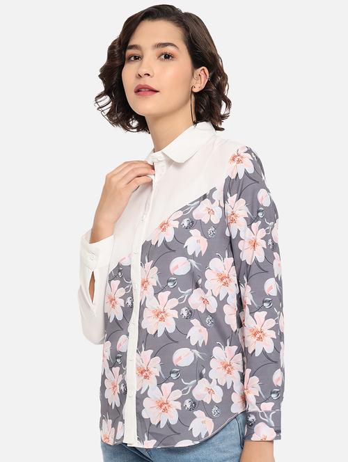 long sleeved floral shirt - 19169868 - Very Small Image - 1
