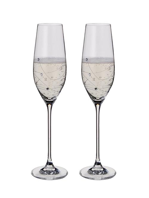 dartington crystal glitz flute glass, set of 2 - 19170815 - Very Small Image - 1