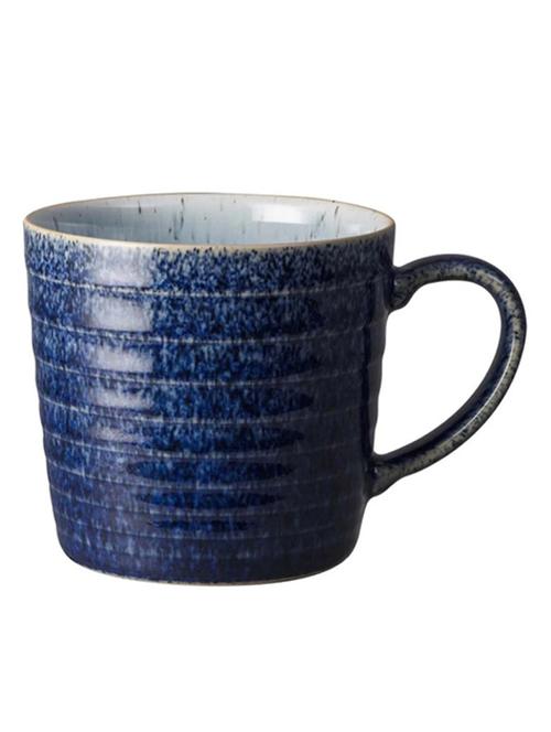 denby studio blue cobalt & pebble rigded mug - 19170868 - Very Small Image - 1