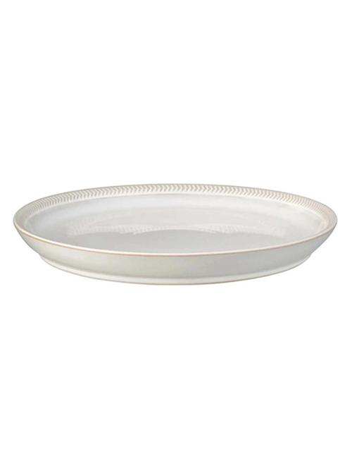denby natural canvas textured medium coupe plate - 19170924 - Very Small Image - 1