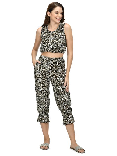 printed top and short nightwear set - 19171076 - Very Small Image - 1