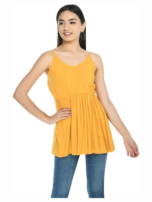 yellow solid regular top - 19171391 - Very Small Image - 1
