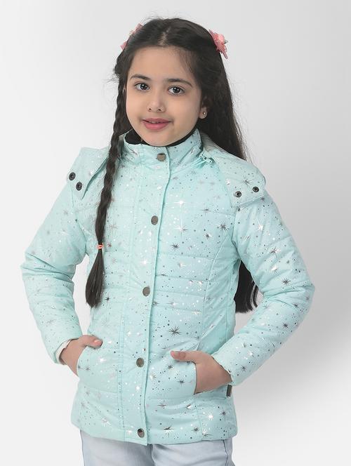 girls light blue printed jackets - 19172194 - Very Small Image - 1