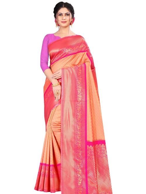 self design woven saree - 19173093 - Very Small Image - 1
