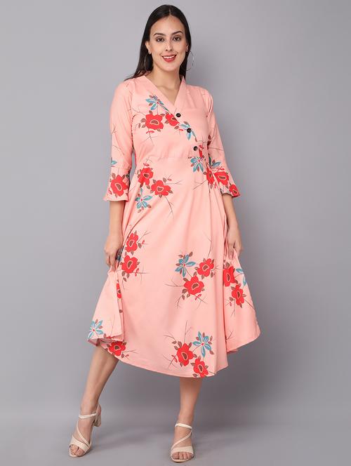 women's fit & flare floral dress - 19177061 - Very Small Image - 1
