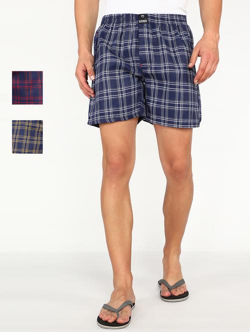 multi coloured checkered boxer - 19177545 - Very Small Image - 1