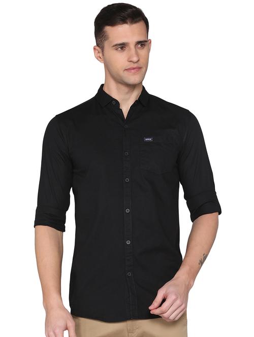 mens solid casual shirt - 19177559 - Very Small Image - 1