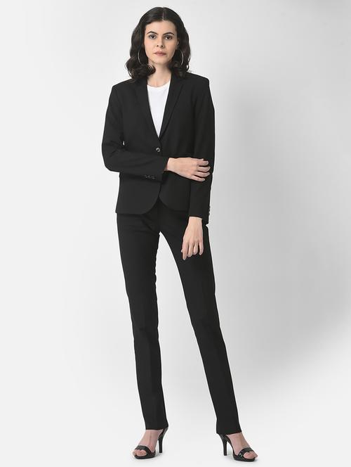 solids black suit set - 19178472 - Very Small Image - 1
