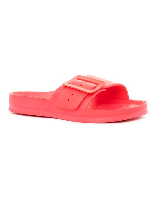 pink pvc slip on slippers - 19179457 - Very Small Image - 1