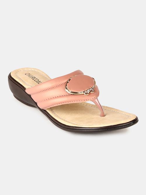 pink synthetic slippers flip flops - 19179462 - Very Small Image - 1