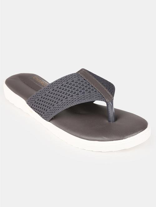 grey synthetic slippers flip flops - 19179641 - Very Small Image - 1