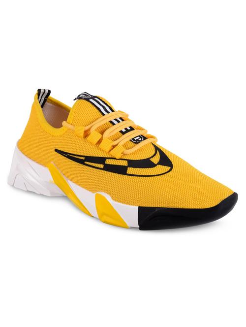 men yellow lace up sneakers - 19179716 - Very Small Image - 1