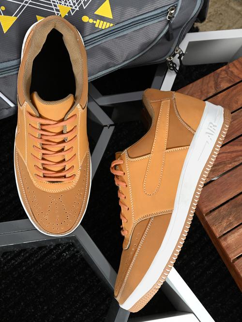 men brown lace up sneakers - 19181801 - Very Small Image - 1