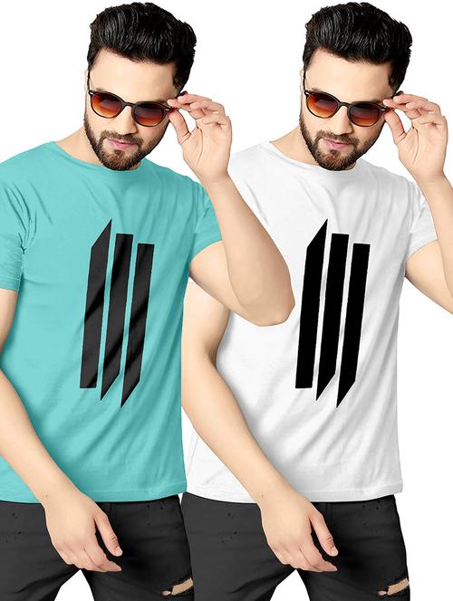 men pack of 2 printed combo t-shirts - 19182133 - Very Small Image - 1