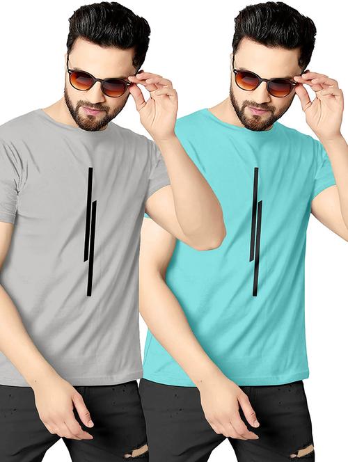 men pack of 2 printed combo t-shirts - 19182165 - Very Small Image - 1