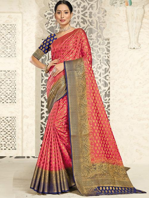 self design woven saree - 19183577 - Very Small Image - 1