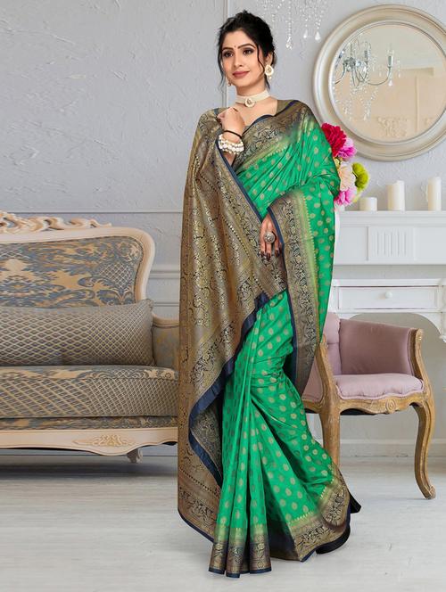 self design woven saree - 19183701 - Very Small Image - 1