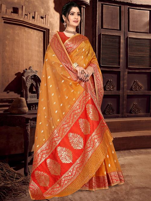 self design woven saree - 19183712 - Very Small Image - 1