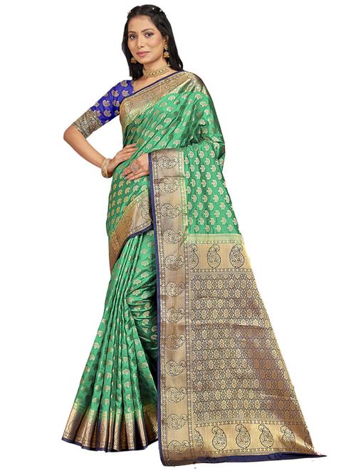 self design woven saree - 19183735 - Very Small Image - 1