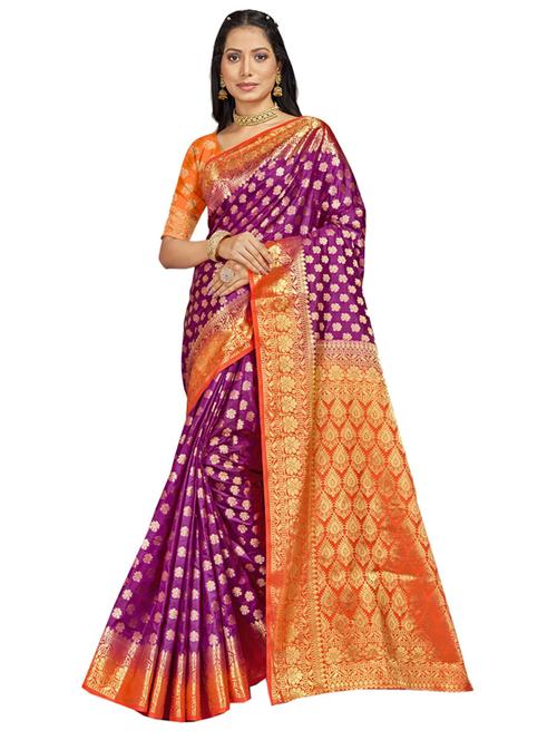 self design woven saree - 19183751 - Very Small Image - 1