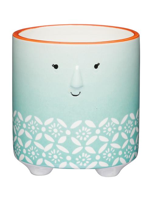 kitchencraft ceramic floral face planter - 19183878 - Very Small Image - 1