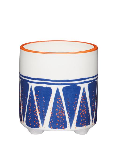 kitchencraft ceramic blue geo planter - 19183879 - Very Small Image - 1