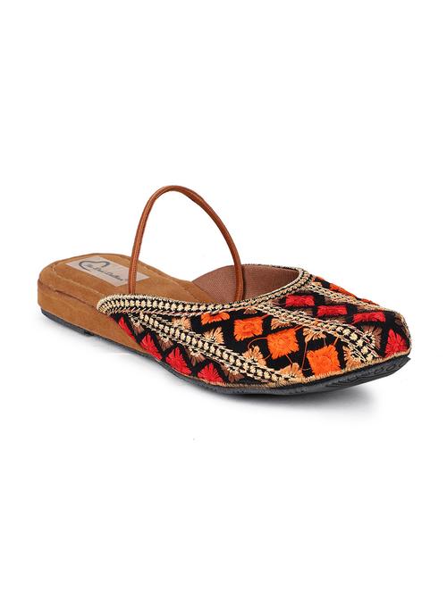 multi colored synthetic flat forms sandals - 19184045 - Very Small Image - 1