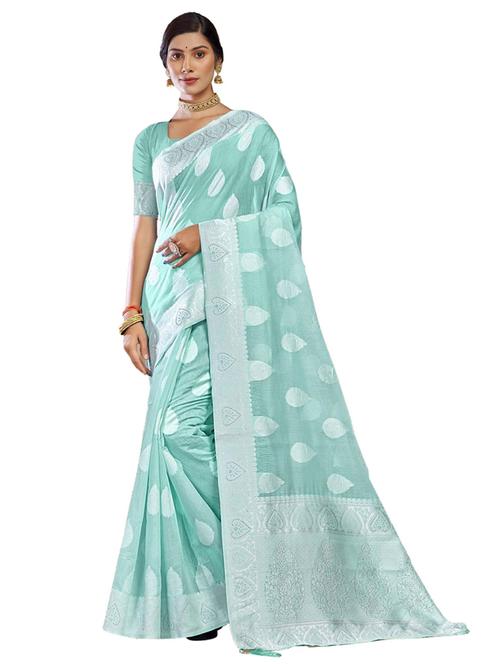 ethnic wear multi color saree set with blouse - 19184499 - Very Small Image - 1