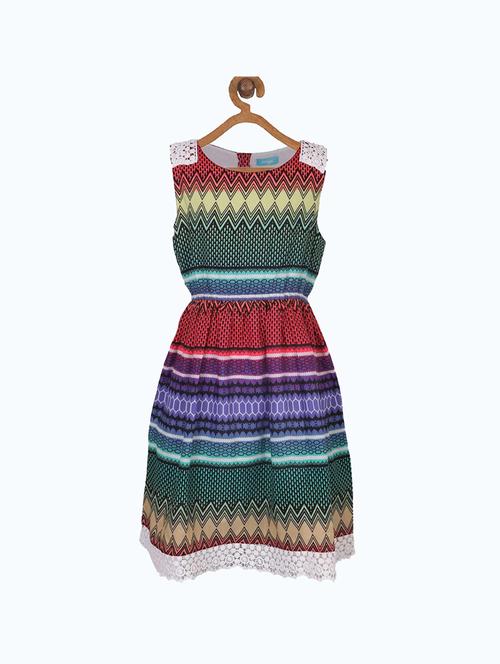 multi colored printed frock - 19185813 - Very Small Image - 1