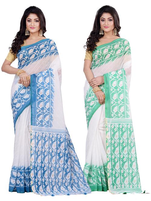 women's saree combo with blouse - 19186078 - Very Small Image - 1