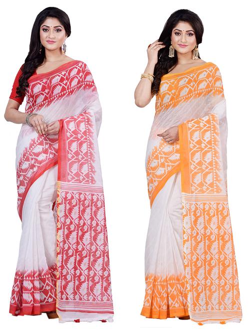 women's saree combo - 19186079 - Very Small Image - 1