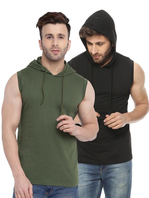 pack of 2 solid sleeveless t-shirt - 19186096 - Very Small Image - 1