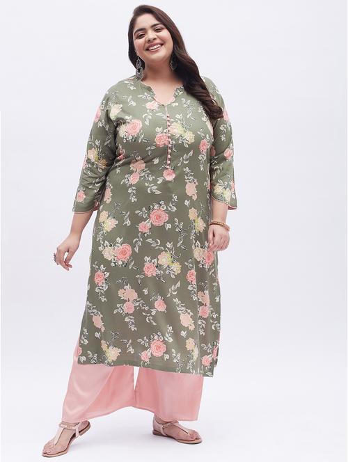 printed kurta palazzo set - 19186163 - Very Small Image - 1
