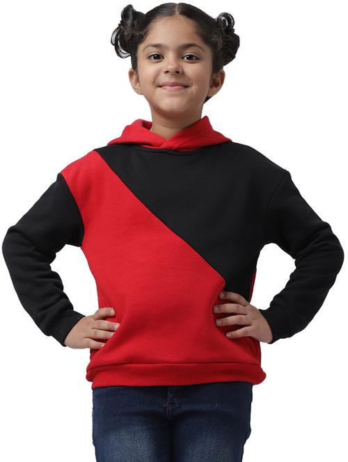 color block hood neck sweatshirt - 19186205 - Very Small Image - 1