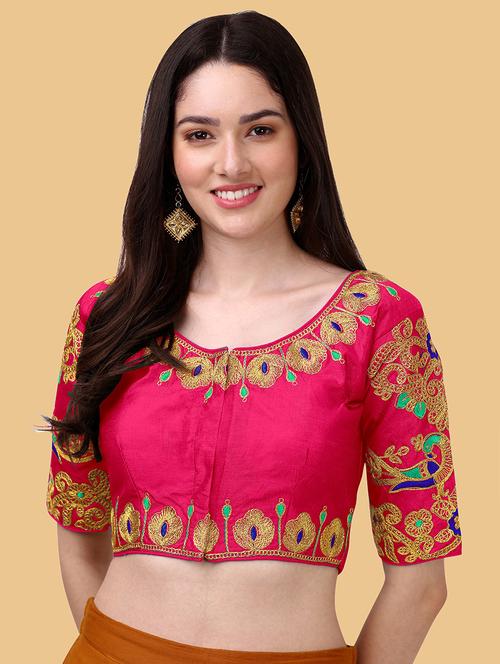 pink silk regular blouse - 19186335 - Very Small Image - 1