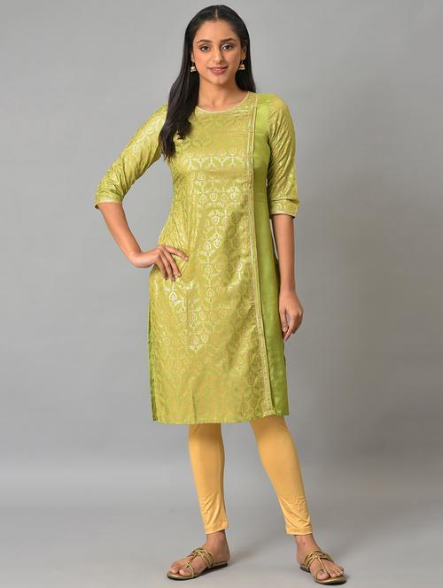 women's straight kurta - 19186552 - Very Small Image - 1