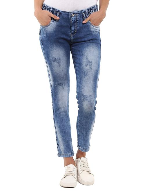 women's distress slim fit jeans - 19186948 - Very Small Image - 1