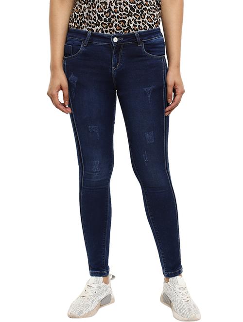 women's distress slim fit jeans - 19186971 - Very Small Image - 1