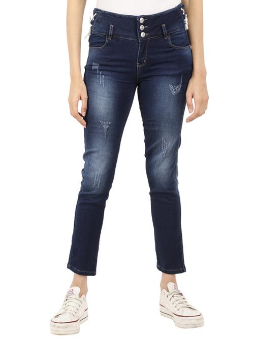 women's distress slim fit jeans - 19187057 - Very Small Image - 1