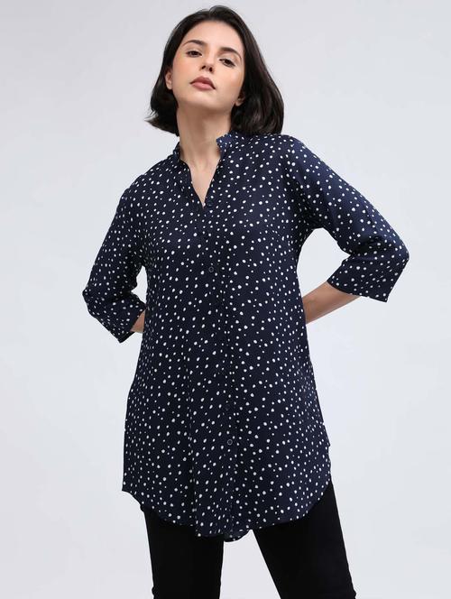 blue printed top - 19187421 - Very Small Image - 1