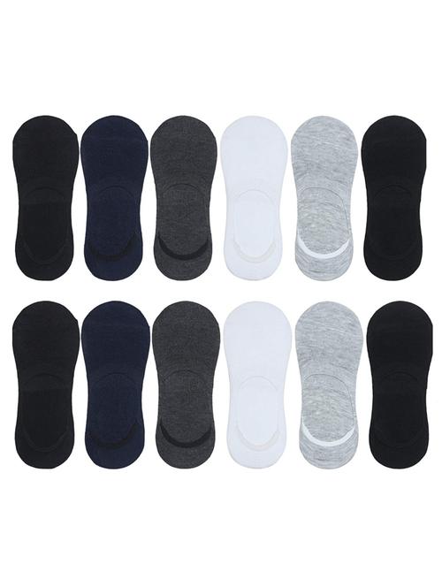 pack of 12 multi colored ankle length sock - 19187788 - Very Small Image - 1