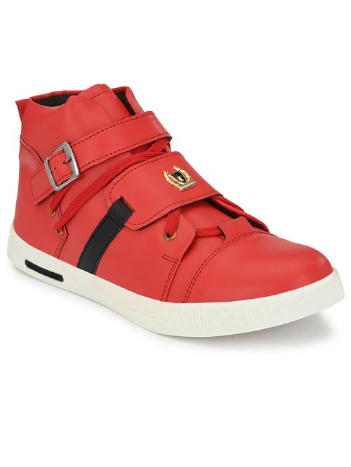 men red lace up sneakers - 19188645 - Very Small Image - 1