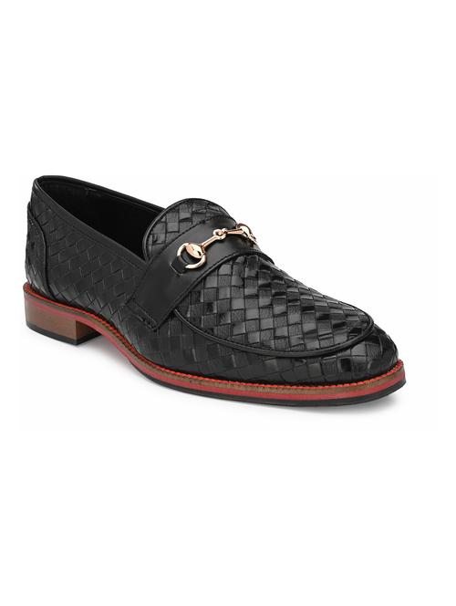 black synthetic slip on loafers - 19189990 - Very Small Image - 1