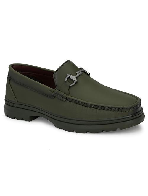 green synthetic slip on loafers - 19190001 - Very Small Image - 1