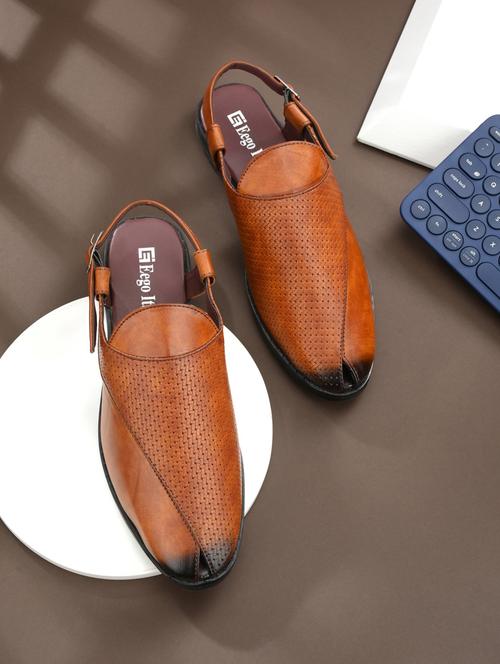 tan back strap sandal - 19190363 - Very Small Image - 1